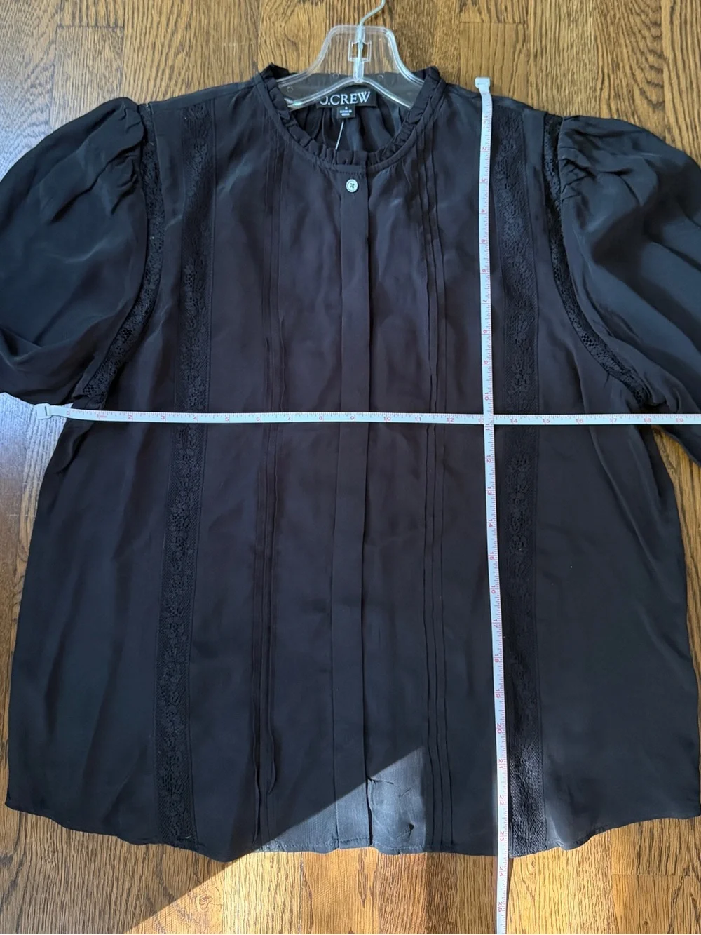 DARLING J. Crew silky black top- size 8 -NWT